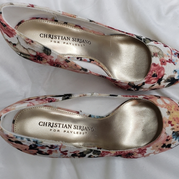 Christian Siriano Payless 6 Floral Fabric Heels - Picture 6 of 15